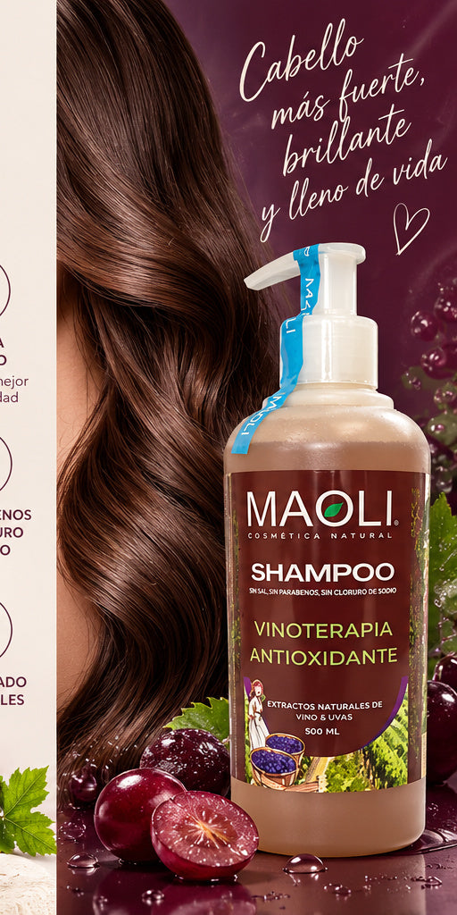 Shampoo Vinoterapia Maoli 500 ml - cuidado y brillo capilar