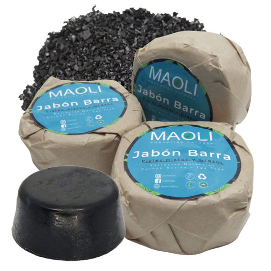 Jabón Carbón Activado, Bergamota y Te Verde 80grs