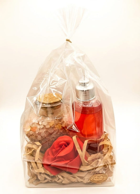 Kit Spa "Gratitud & Rosas": Tu Momento de Pausa en un Frasco 🌹✨